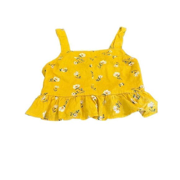 L.A. Hearts Yellow Daisy Print Top Size Medium - Picture 1 of 7